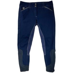Piper By Smartpak Breeches Womens 32R Blue Horse Riding Pants Equestrian Stretch